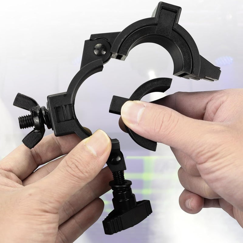Czgor Stage Light Clamp 10 Pack, 33lb Plastic DJ Light Clamps, Truss Clamp for Stage Light Studio Theater, 1’’ Lighting O clamp Fit 3 Size Pipe Diameter: 25mm 38mm 50mm - Image 4